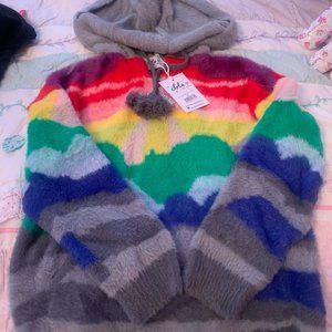 Girls SHOOTING STAR RAINBOW SWEATER by Lola and the Boys